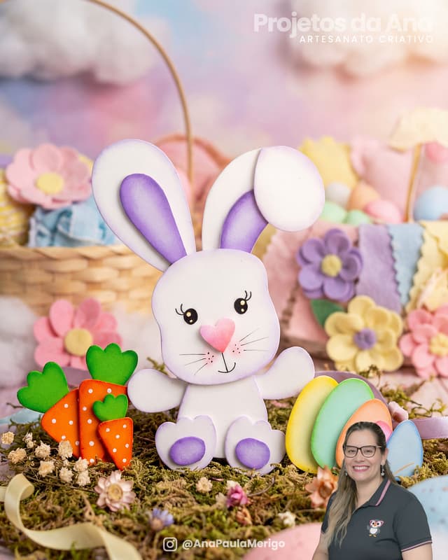 Aplique Coelhinho Fofinho - Imagem 1