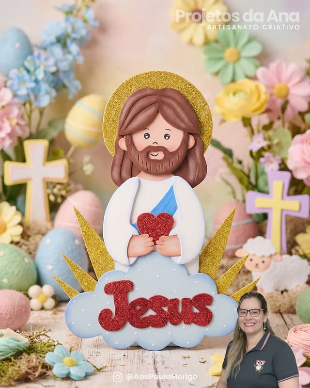 Imagem 1 do projeto Aplique Jesus Nosso Maior Amor