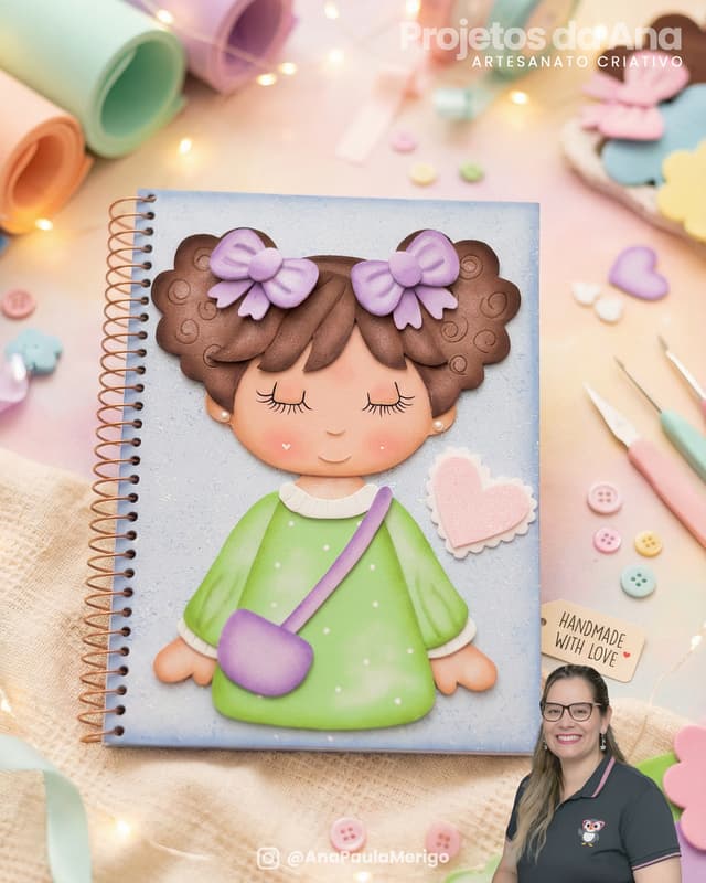 Aplique Menina Ana Vitória - Imagem 1