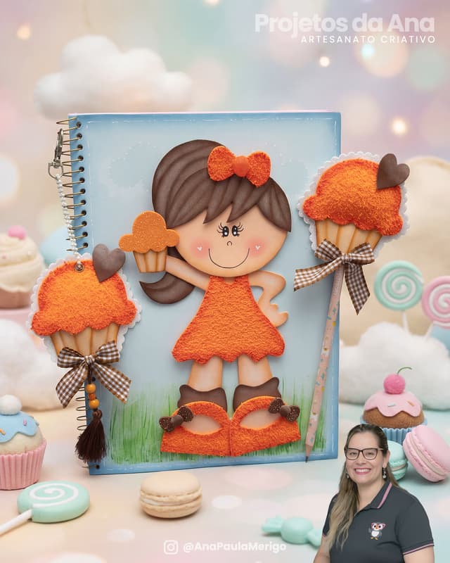 Apliques Docinhos Cupcake - Imagem 1