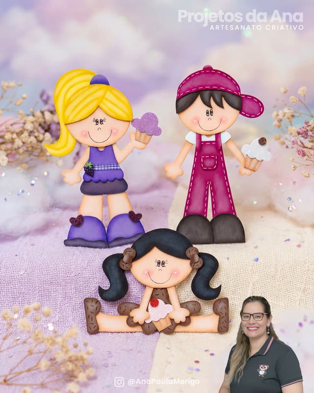 Apliques Docinhos Cupcake - Imagem 5