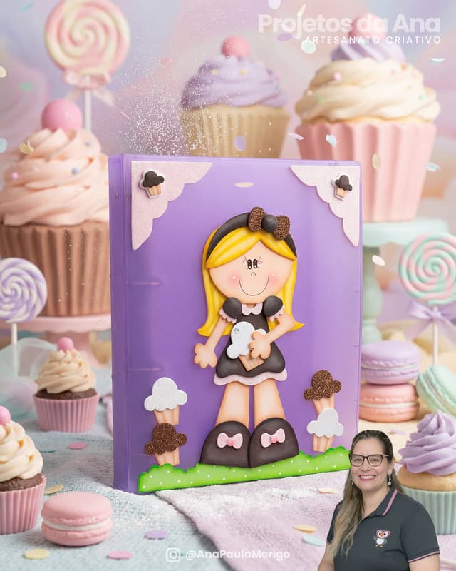 Apliques Docinhos Cupcake - Imagem 6