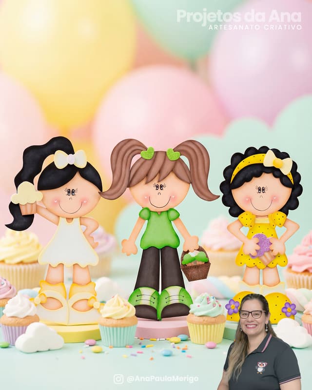 Apliques Docinhos Cupcake - Imagem 7