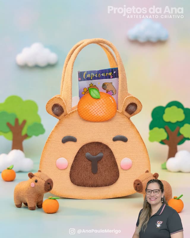 Bolsinha Capivara - Imagem 2