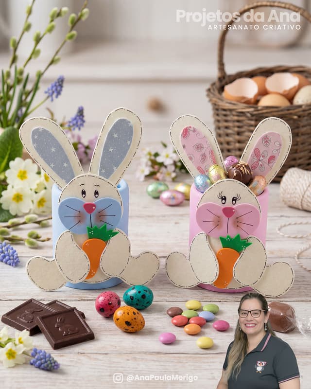 Capa do projeto Porta-Chocolate Coelhinho Feliz