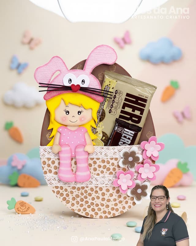 Imagem 1 do projeto Porta-Chocolate Doce Páscoa