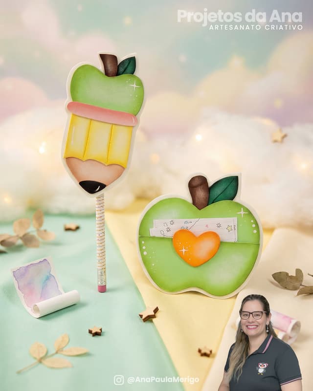 Porta Chocolate e Ponteira Maçãs - Imagem 2