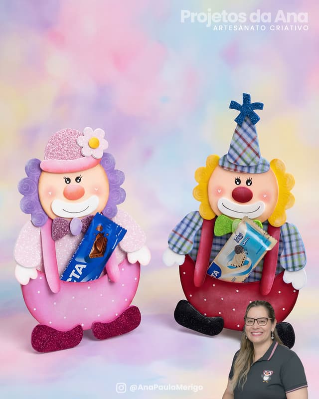 Porta Chocolate Palhacinho