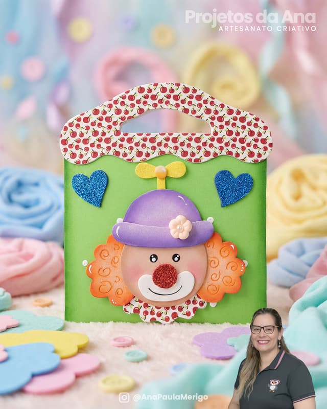 Sacolinha Palhacinho Pipoca - Imagem 1