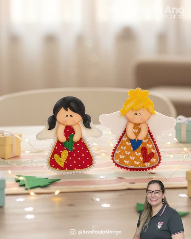 Capa do projeto Aplique Anjinha para Árvore de Natal