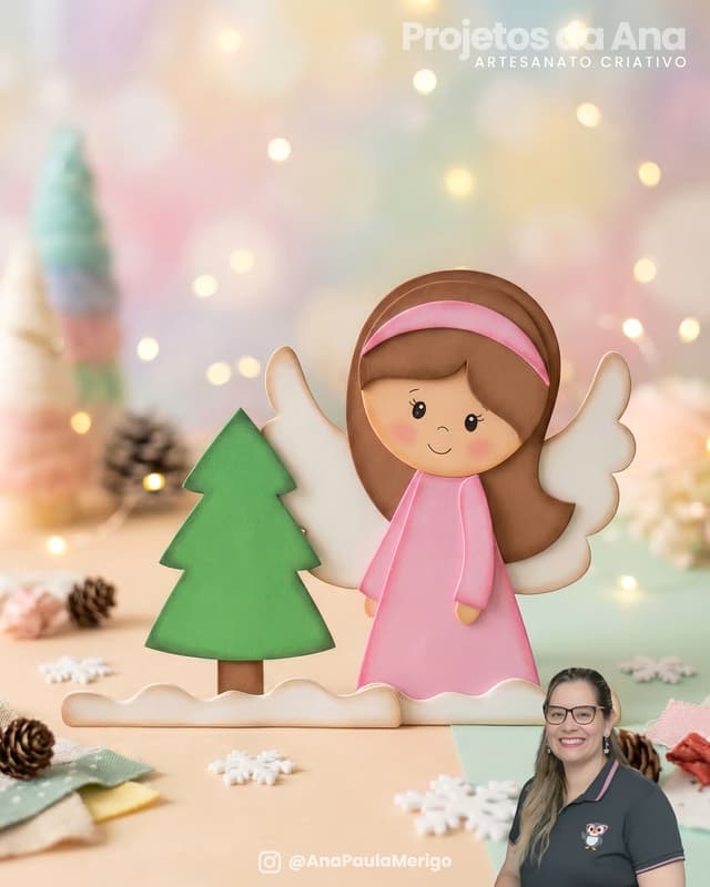 Imagem 1 do projeto Aplique Anjinha de Natal