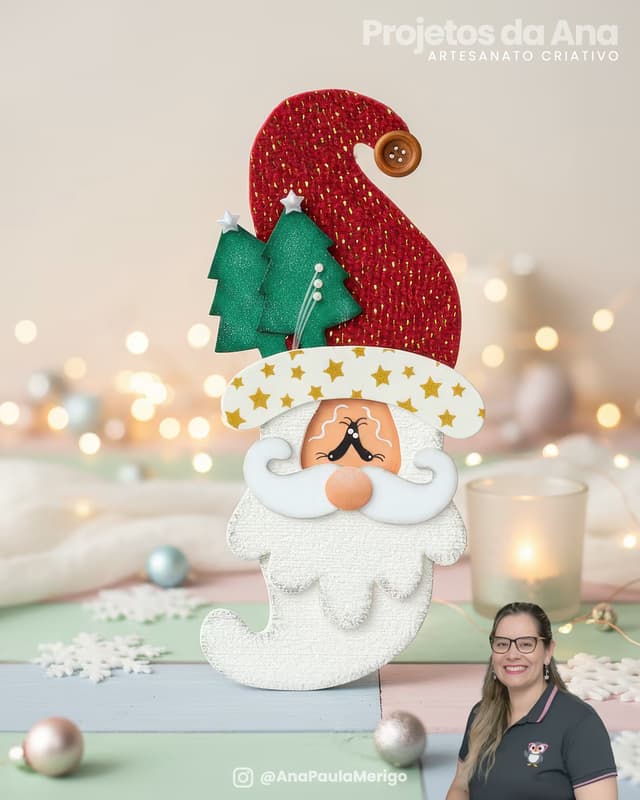 Capa do projeto Aplique Papai Noel Alegria