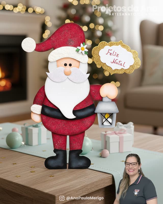 Capa do projeto Aplique Papai Noel com Lanterna