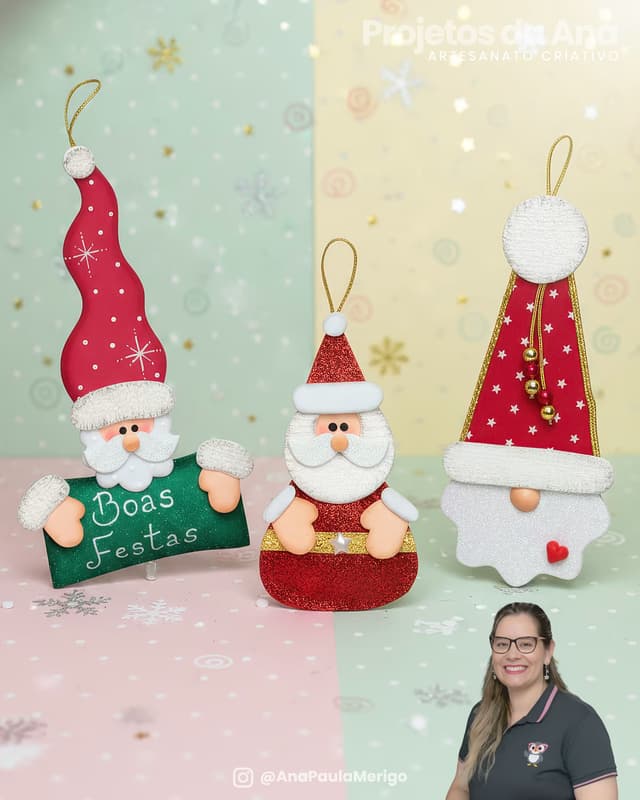 Capa do projeto Aplique Papai Noel Encantador