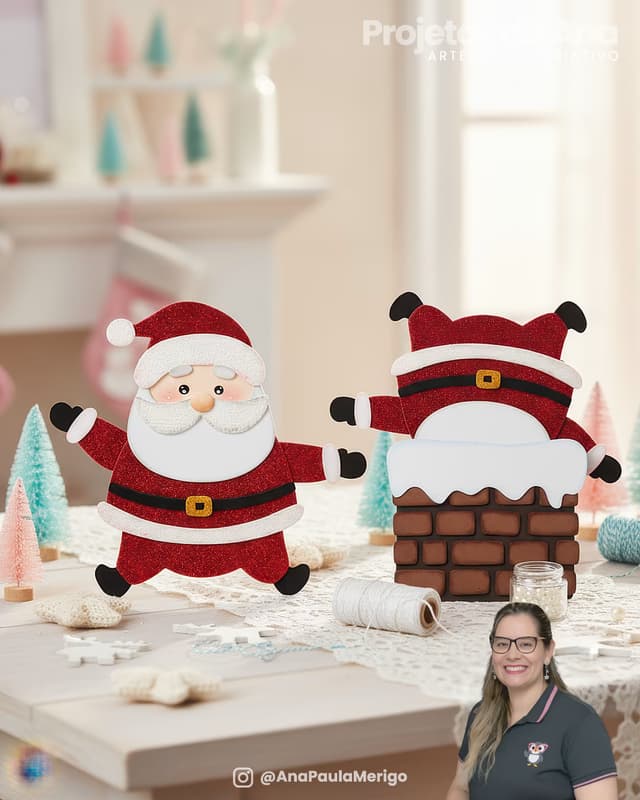 Capa do projeto Aplique Papai Noel na Chaminé