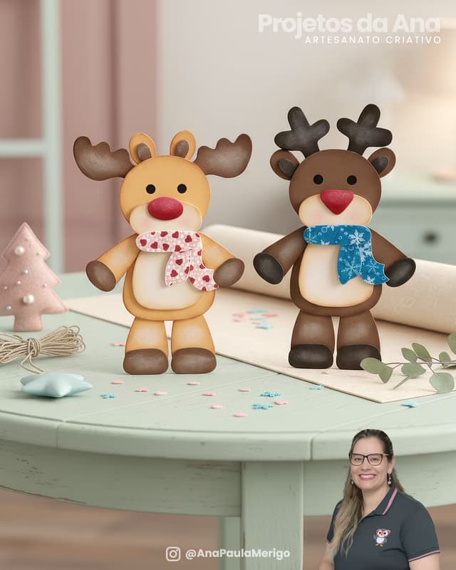 Capa do projeto Aplique Rena de Natal