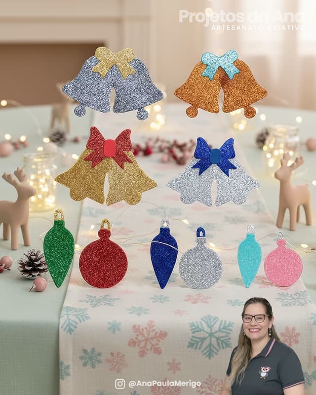 Capa do projeto Apliques Sino e Bolinhas de Natal