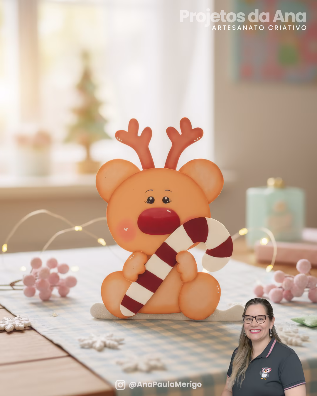 Imagem 2 do projeto Apliques Ursinhos de Natal