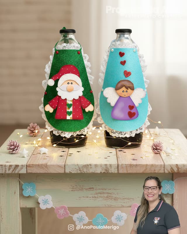 Capa do projeto Avental para Garrafa de Natal