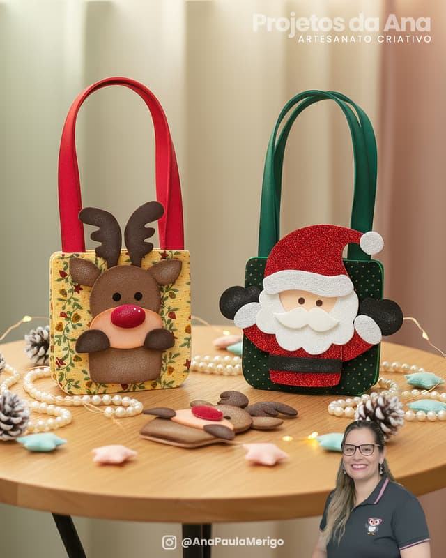 Capa do projeto Bolsinha e Dedoche Papai Noel e Rena