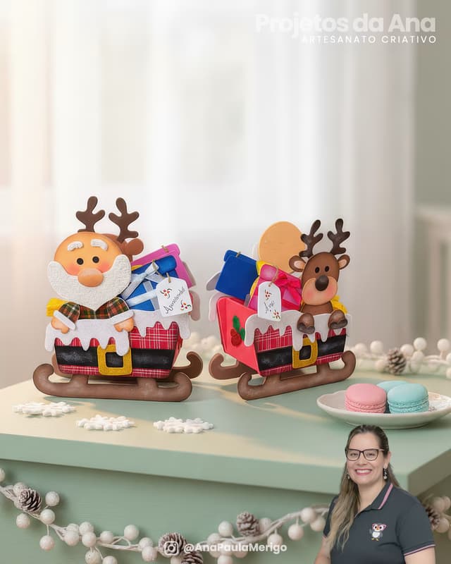 Capa do projeto Embalagem Caixinha Trenó de Natal