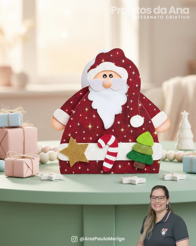 Capa do projeto Embalagem Papai Noel Feliz