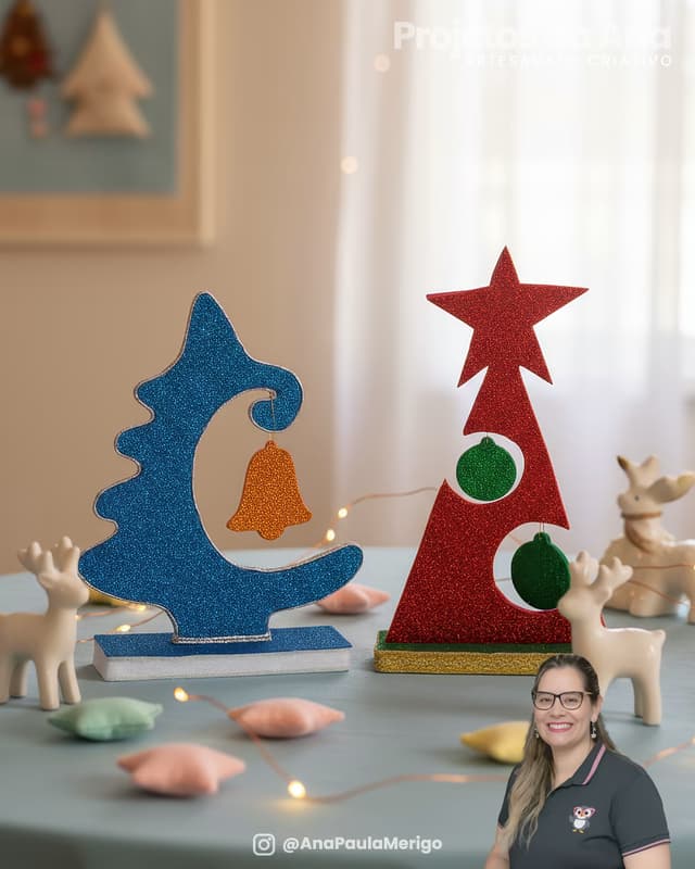 Capa do projeto Enfeite Árvores de Natal Decoradas