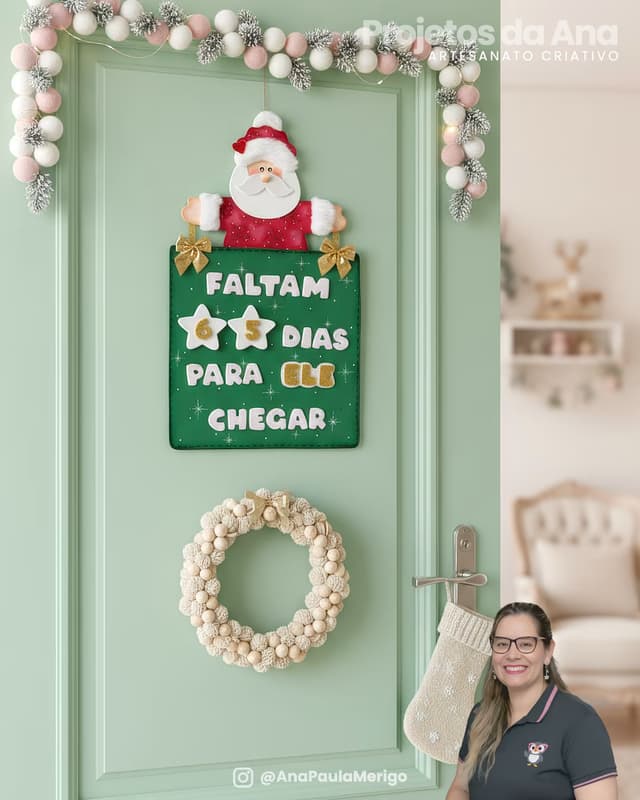 Capa do projeto Enfeite de Porta Contagem Regressiva de Natal