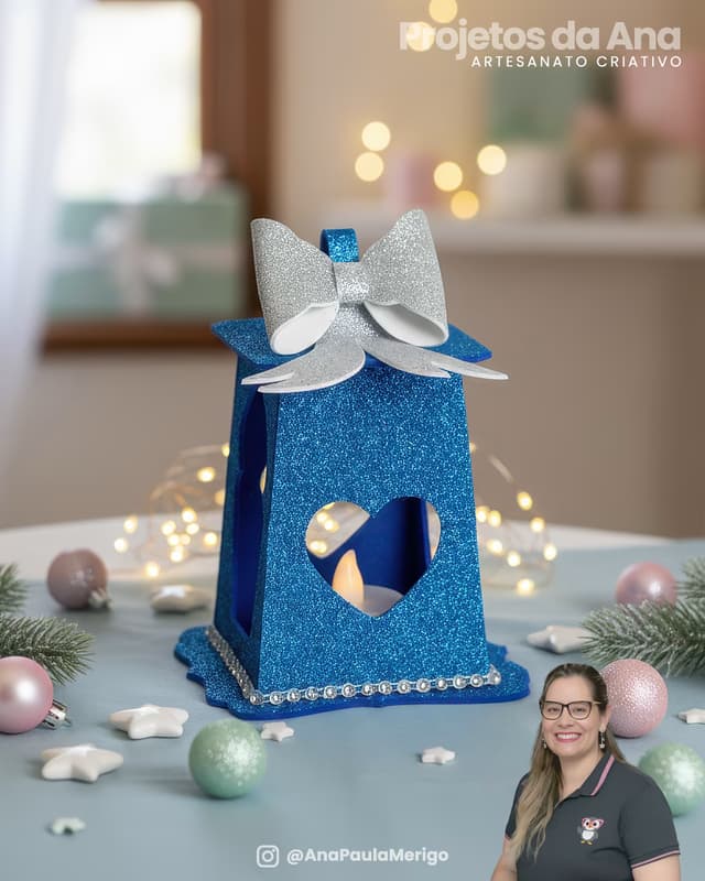 Capa do projeto Enfeite Lanterna de Natal com Laço