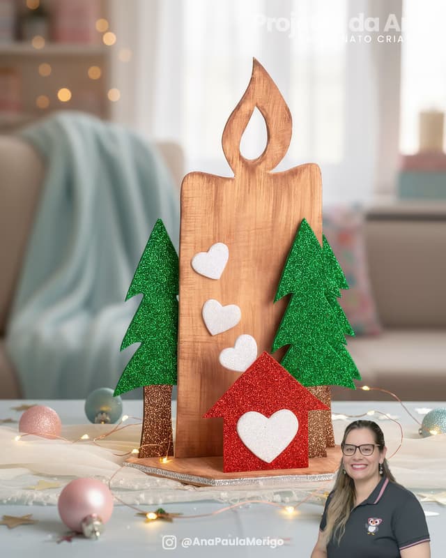 Capa do projeto Enfeite Vela de Natal