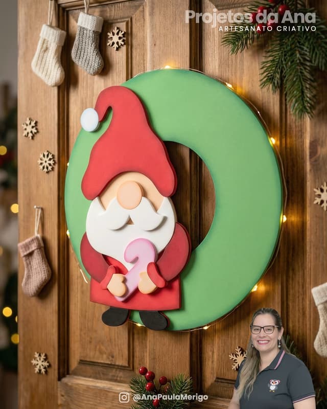 Imagem 1 do projeto Mini Guirlandas Papai Noel