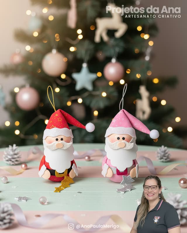 Capa do projeto Pingente de Natal Papai Noel