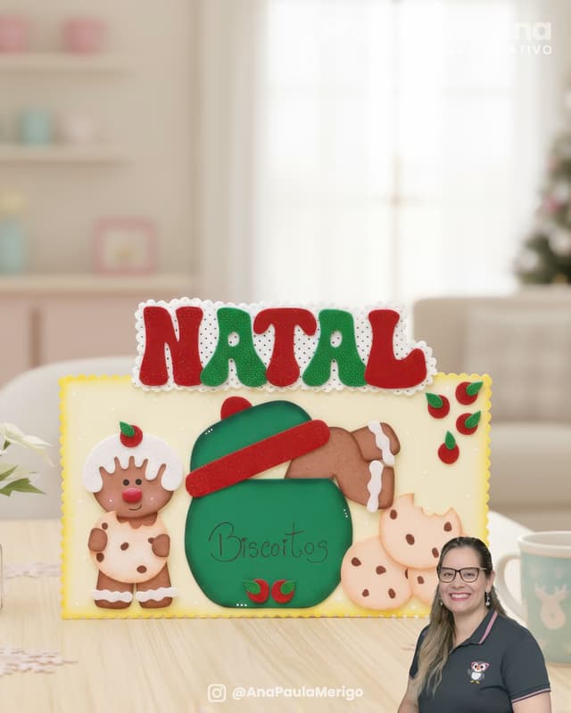 Imagem 2 do projeto Placa de Porta Doces Biscoitos de Natal