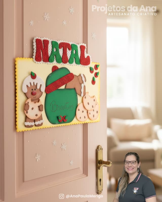 Imagem 1 do projeto Placa de Porta Doces Biscoitos de Natal