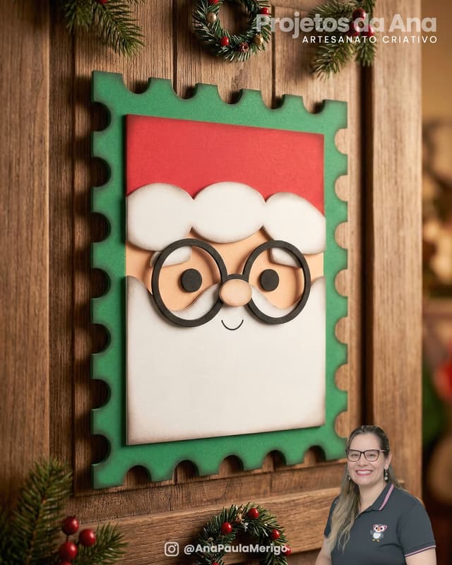 Imagem 1 do projeto Placa de Porta Selos de Natal