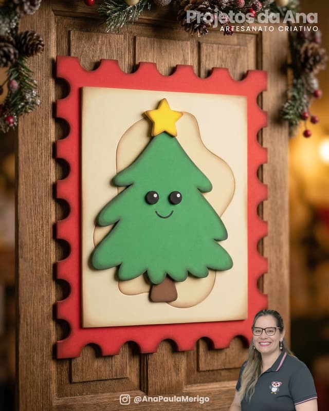 Imagem 2 do projeto Placa de Porta Selos de Natal