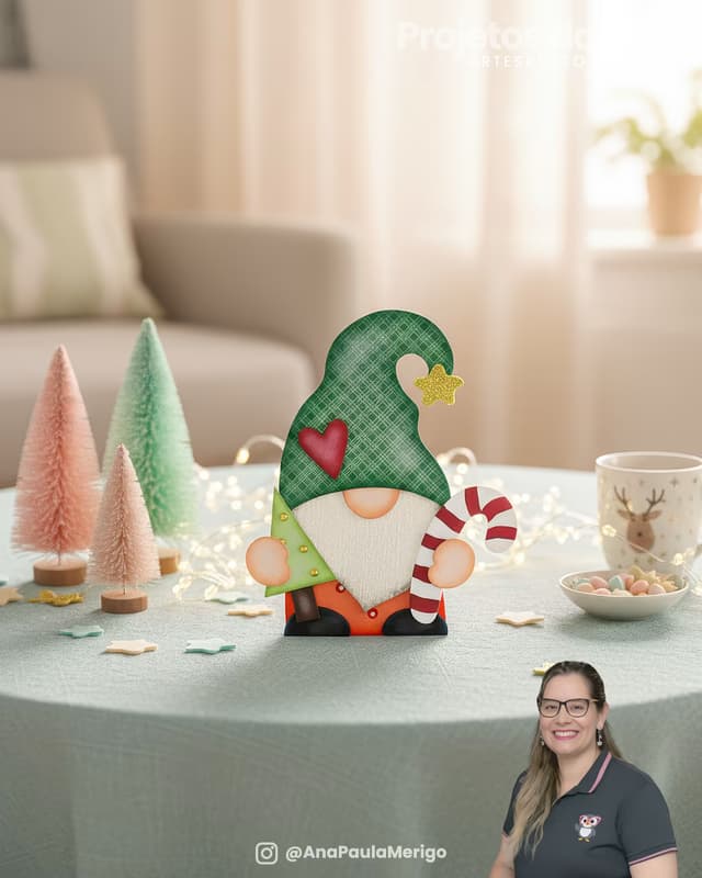 Capa do projeto Placa de Porta Gnomo de Natal