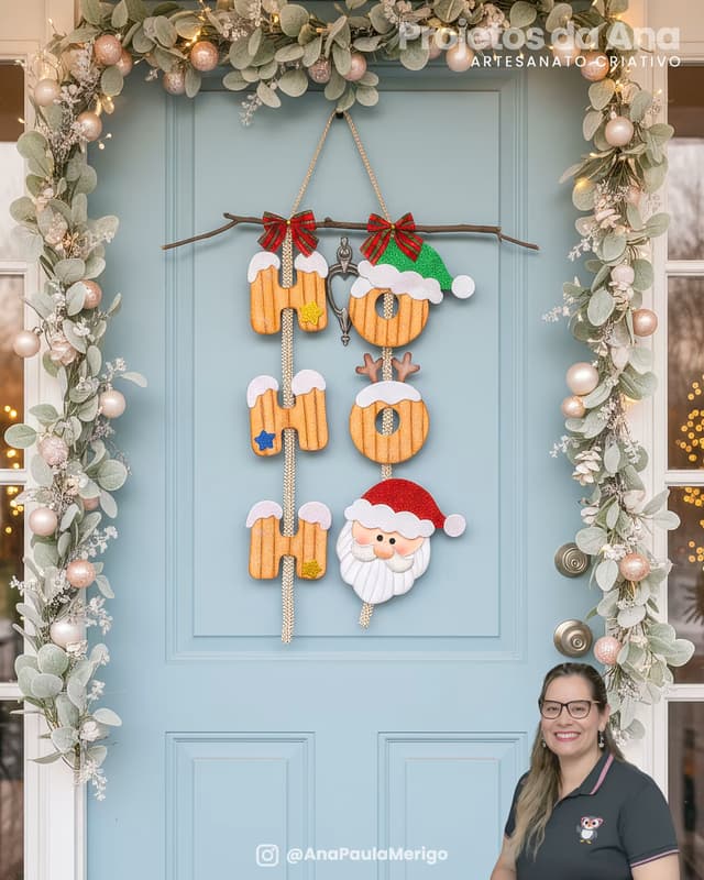 Capa do projeto Placa de Porta Ho Ho Ho