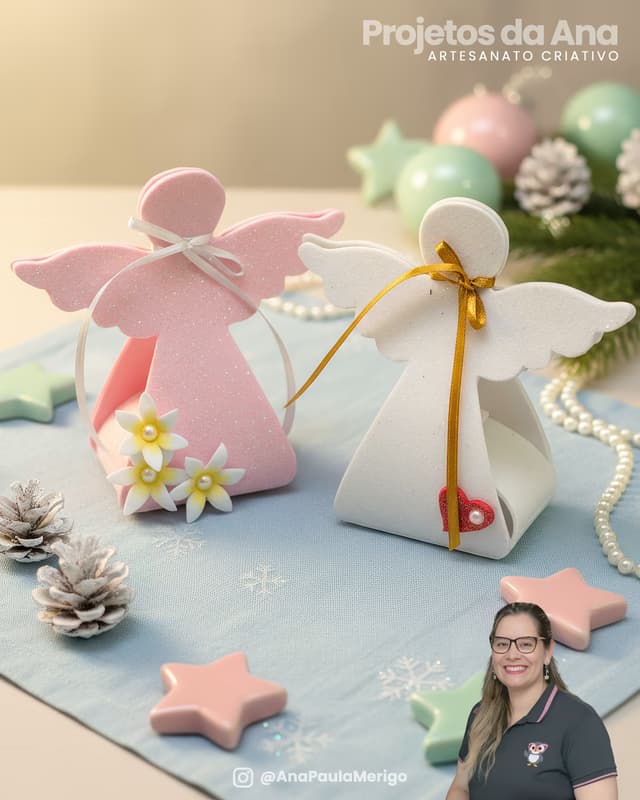 Capa do projeto Porta Bombom Anjinho