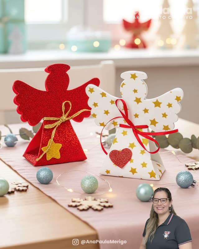 Capa do projeto Porta Bombom Anjinho de Natal