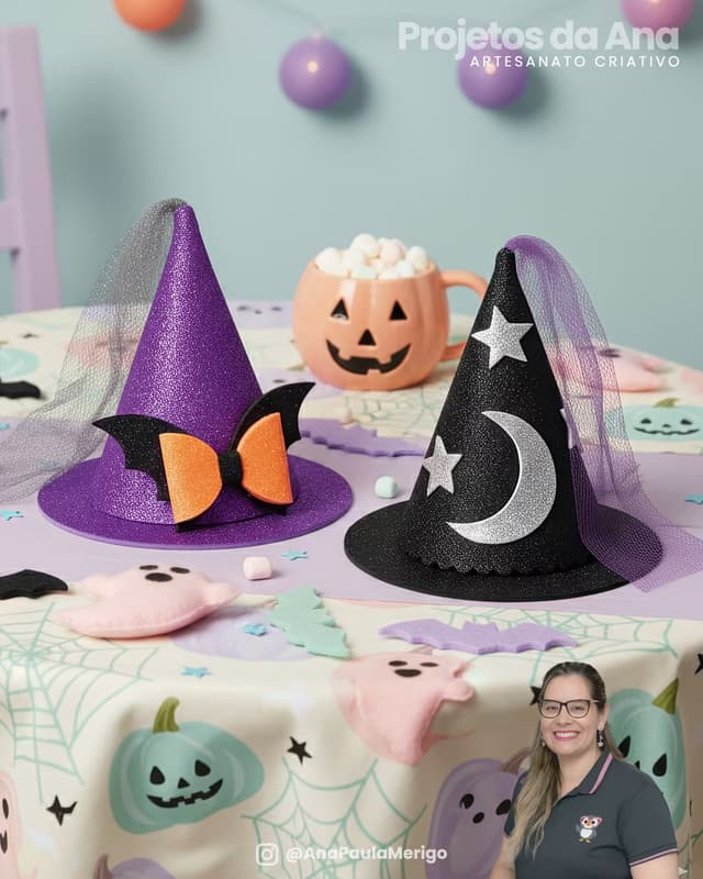 Capa do projeto Porta Bombom Chapéu de Bruxa