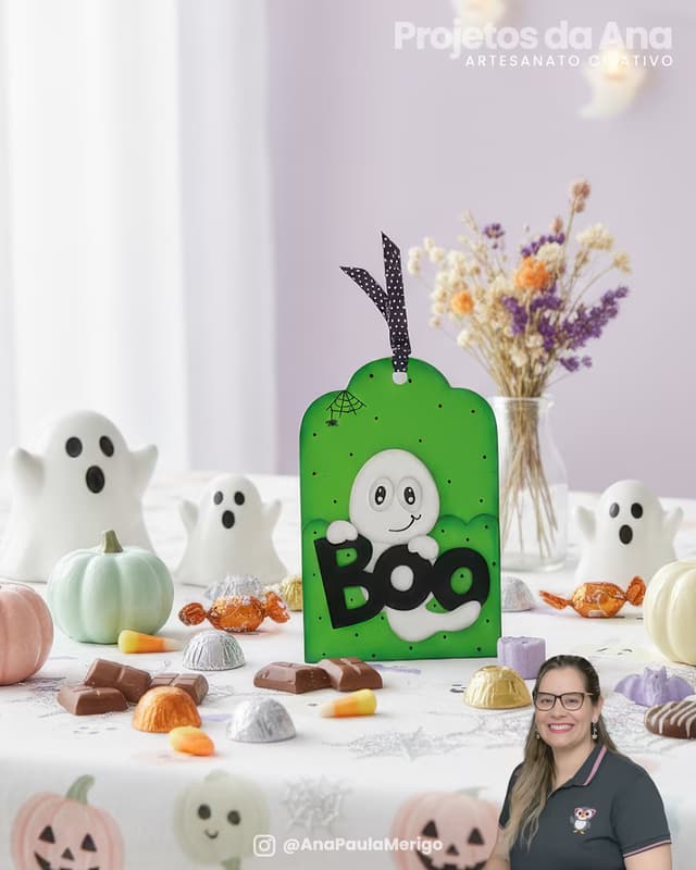 Capa do projeto Porta Chocolate Fantasminha