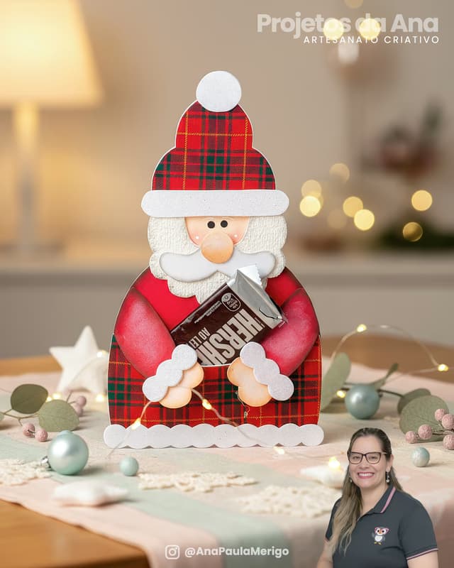 Capa do projeto Porta Chocolate Papai Noel