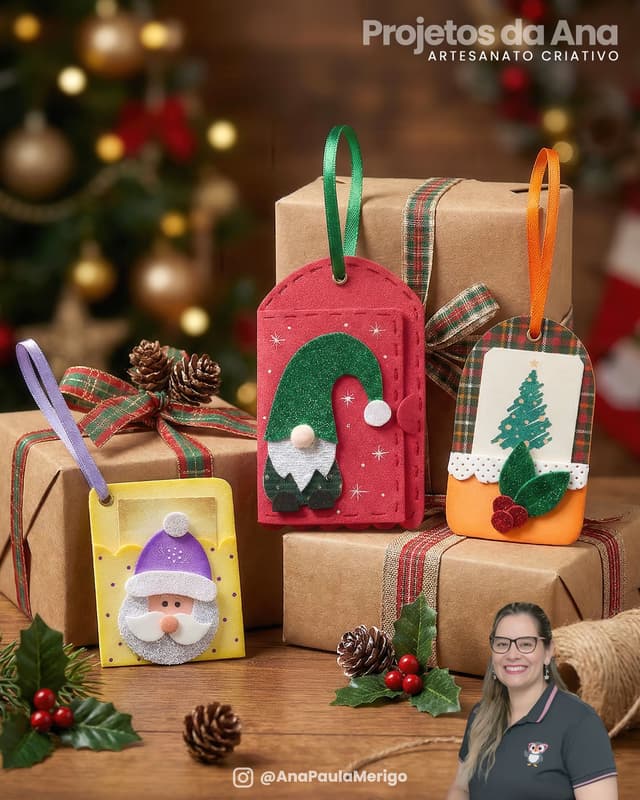 Capa do projeto Tags de Natal para Presentes